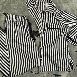 Victoria Secret Satin Long Sleeve Pajama Set